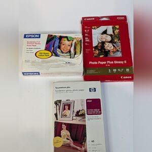 Mixed Lot Glossy Inkjet Photo Paper Canon Epson HP 4x6 & 5x7